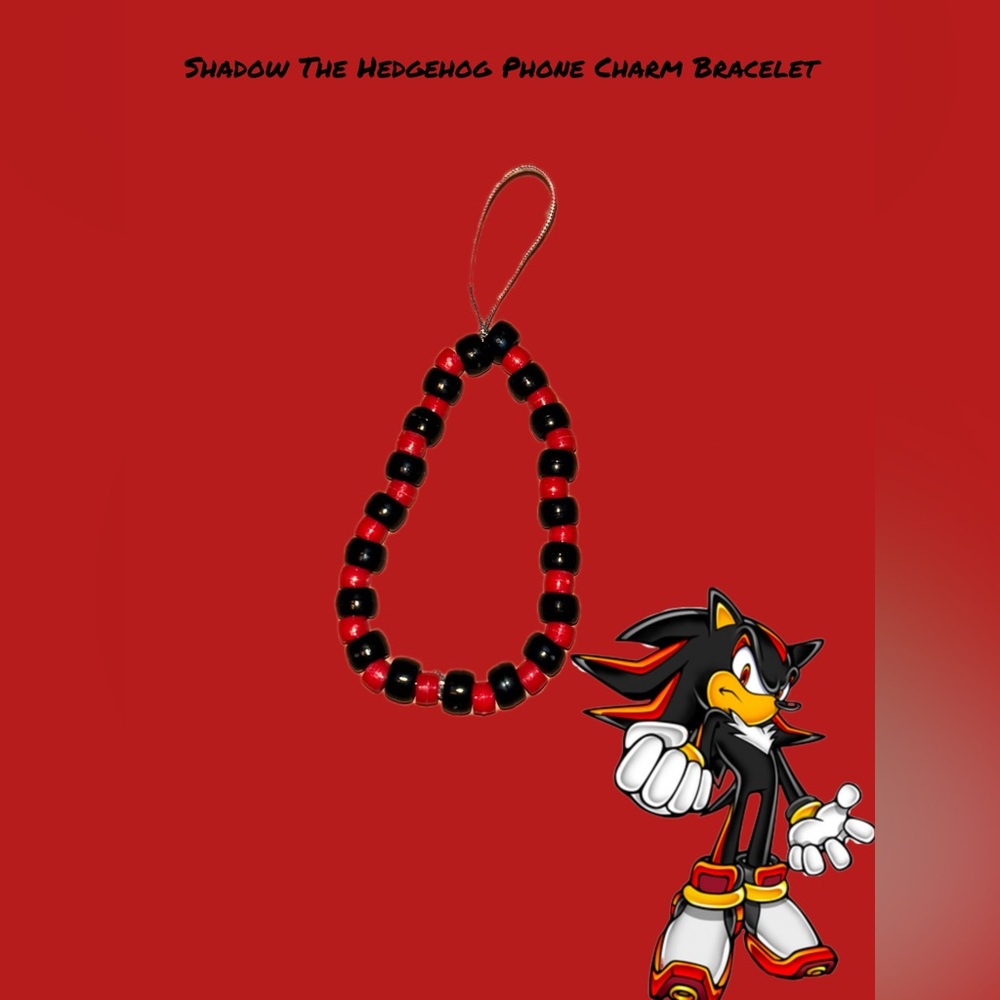 Shadow The Hedgehog Phone Charm Bracelet